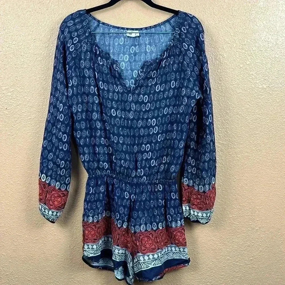 ANTHROPOLOGIE LILKA JUMPSUIT ROMPER SMALL MADE IN USA APOLIMA LONG SLEEVE - Picture 2 of 7